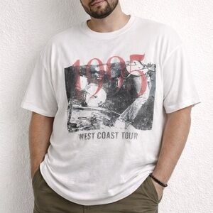 Wild Fable 1995 West Coast Tour Graphic T-Shirt White XXL